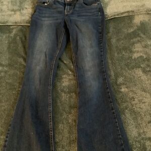 Size zero blue jeans